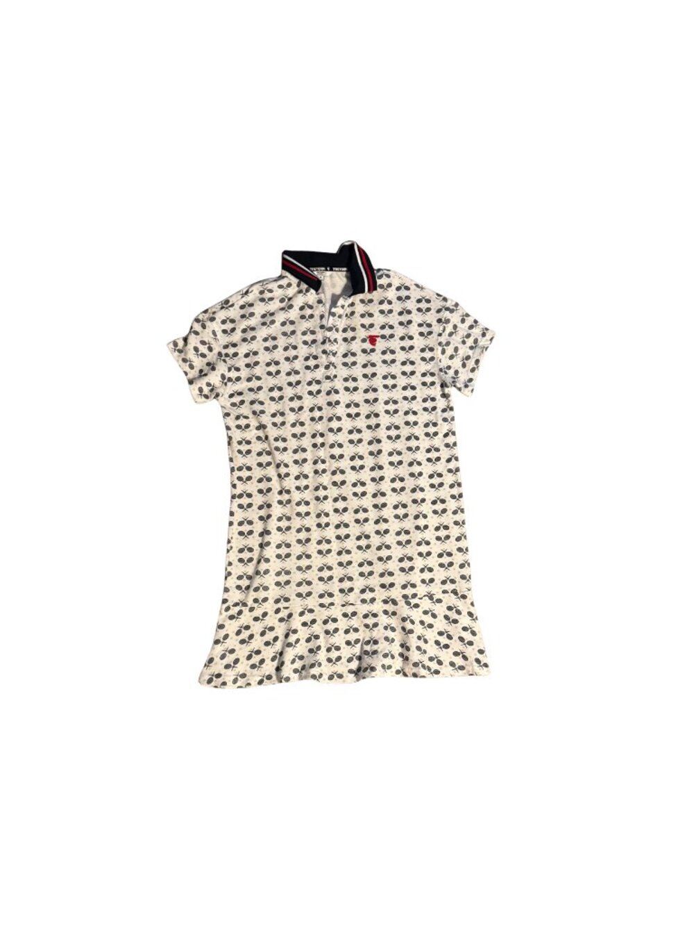 EUC Tretorn x Anthropologie Flare Polo Mini Dress White Med
